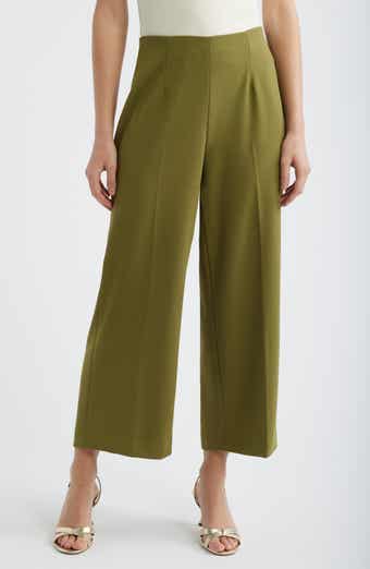 Pull-On Crop Wide Leg Pants