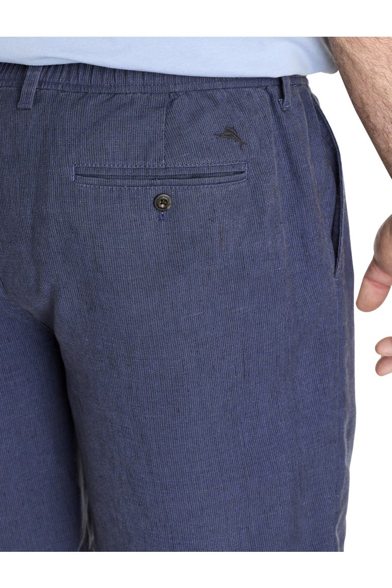 Big & Tall Isla Sands Striped Shorts, Alternate, color, DARK BLUESTONE
