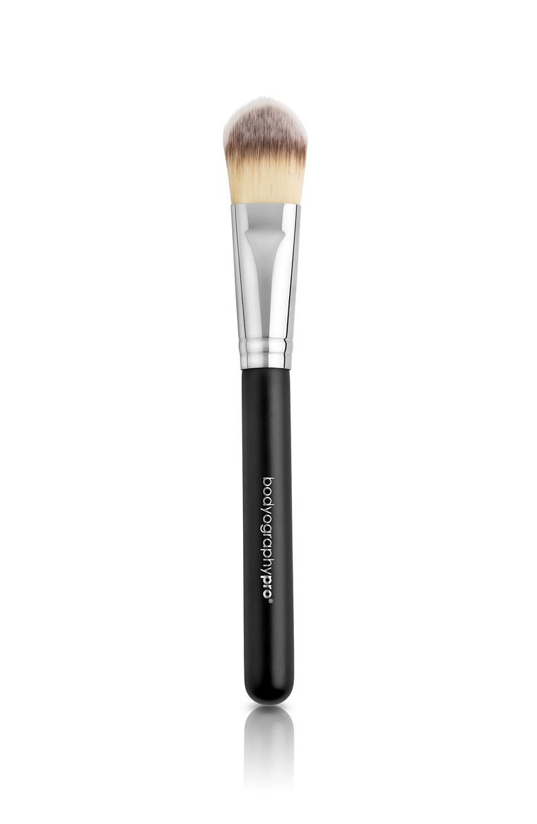 Bodyography Synthetic Makeup Brush Foundation Brush, Main, color, Black