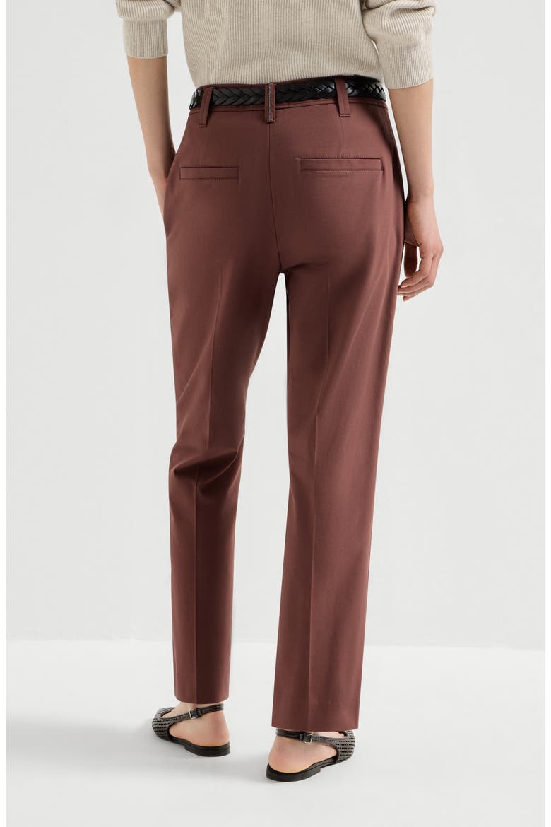 Cigarette trousers, Alternate, color, Bordeaux
