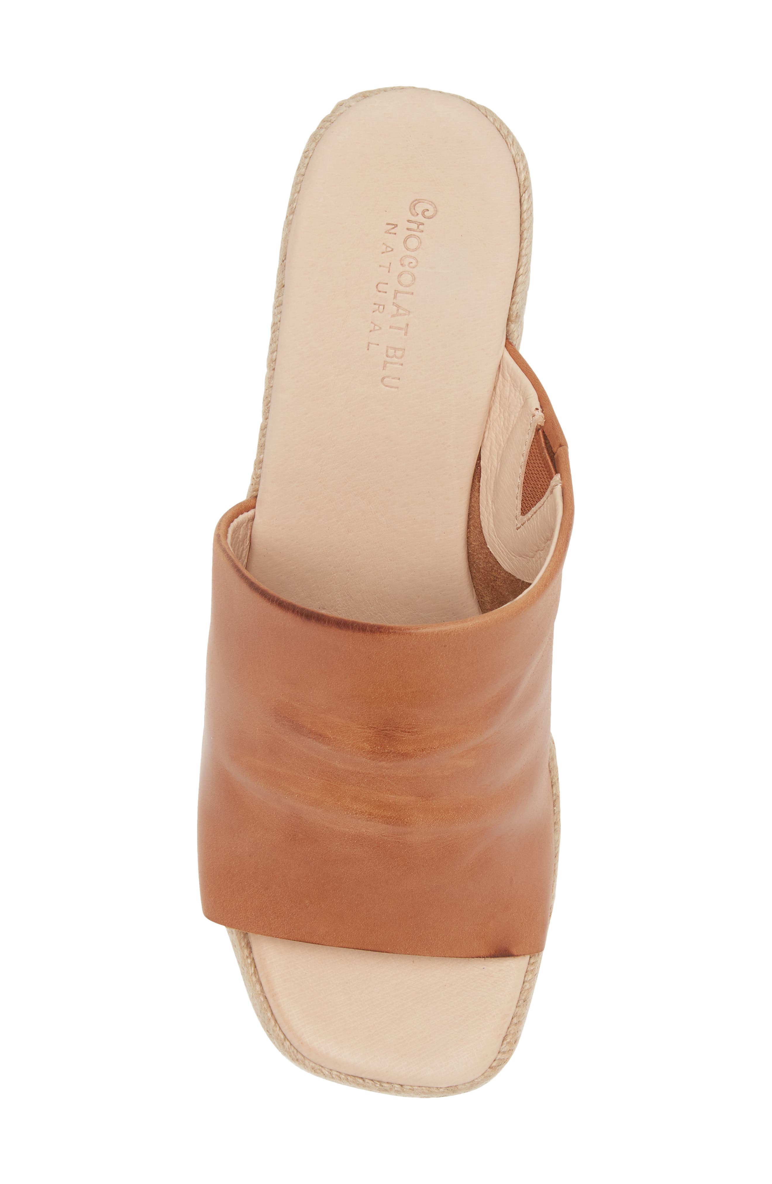 Chocolat Blu Ian Espadrille Platform Wedge Slide Sandal, Alternate, color, 