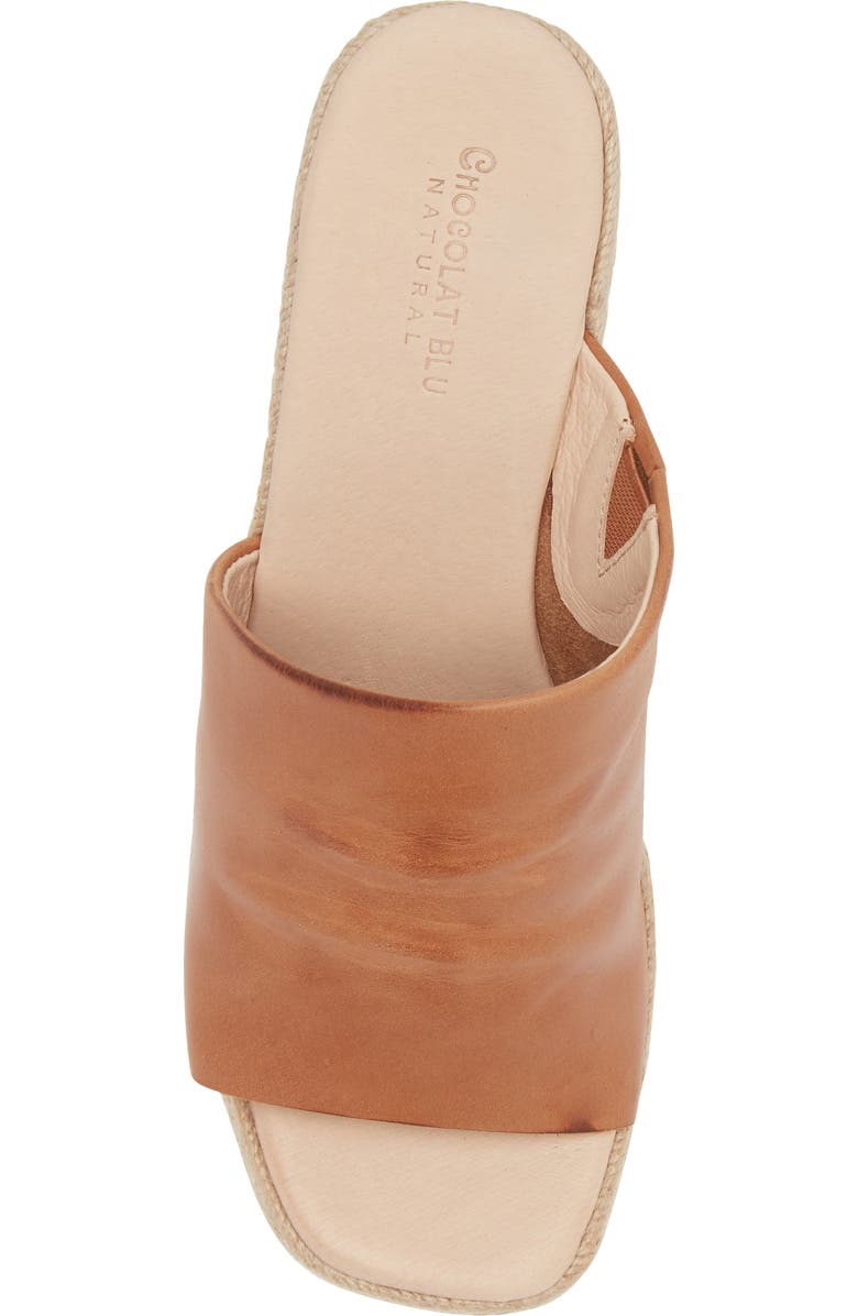Chocolat Blu Ian Espadrille Platform Wedge Slide Sandal, Alternate, color,