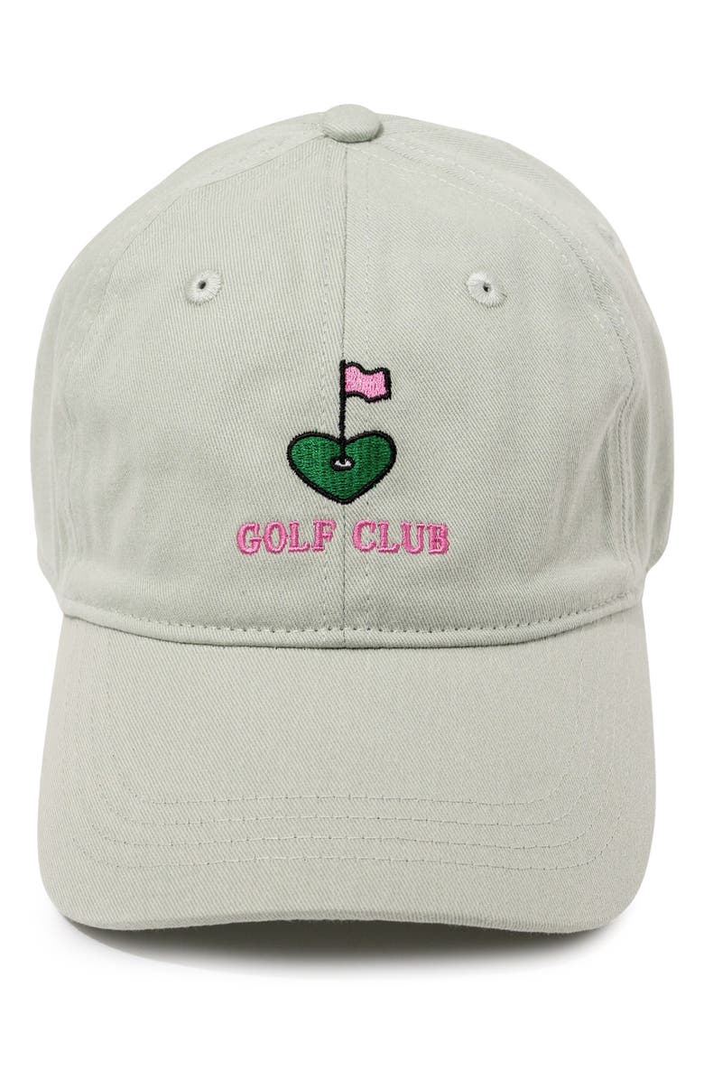 FRASIER STERLING Golf Embroidered Baseball Cap, Main, color, Light Green