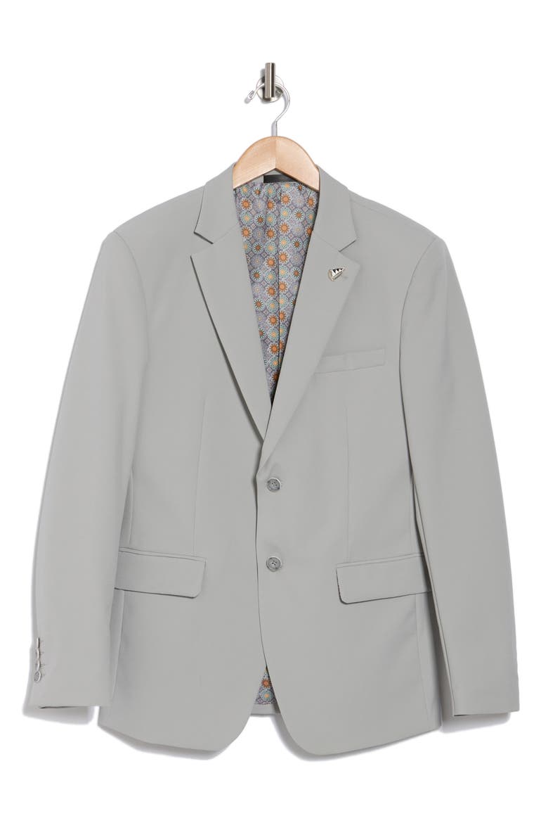 Slim Fit Stretch Blazer, Alternate, color, GREY
