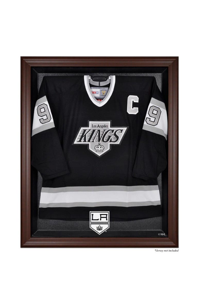 FANATICS AUTHENTIC Los Angeles Kings Brown Framed Logo Jersey Display Case, Main, color, 