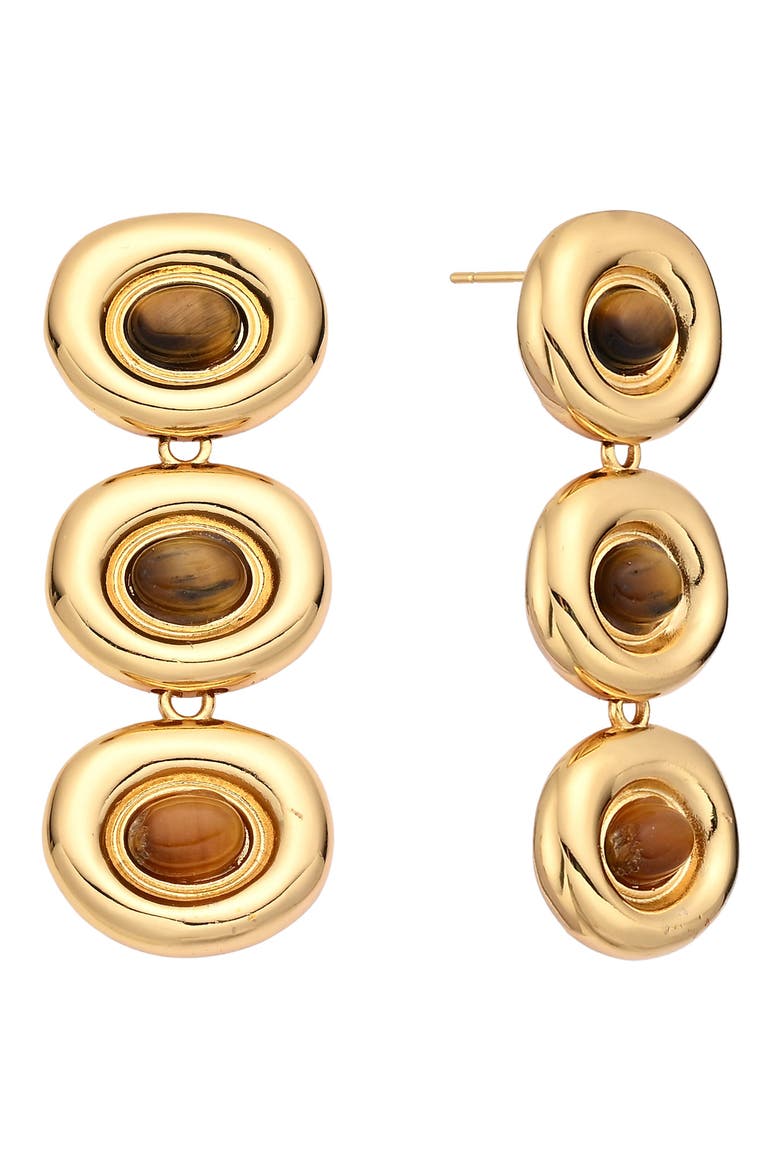 Rhea Statement Drop Earrings, Main, color, GOLD