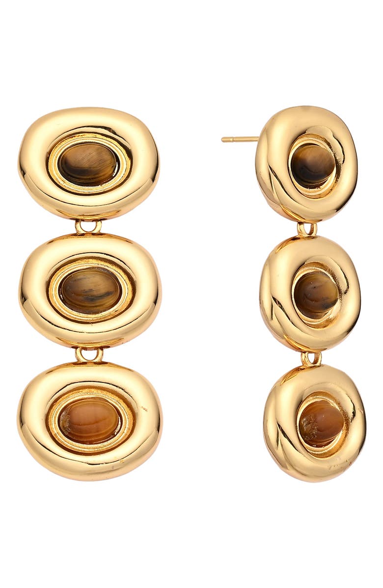 EYE CANDY LOS ANGELES Rhea Statement Drop Earrings, Main, color, Gold