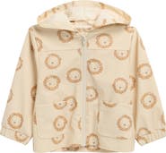 QUINCY MAE Lion Print Hooded Raincoat