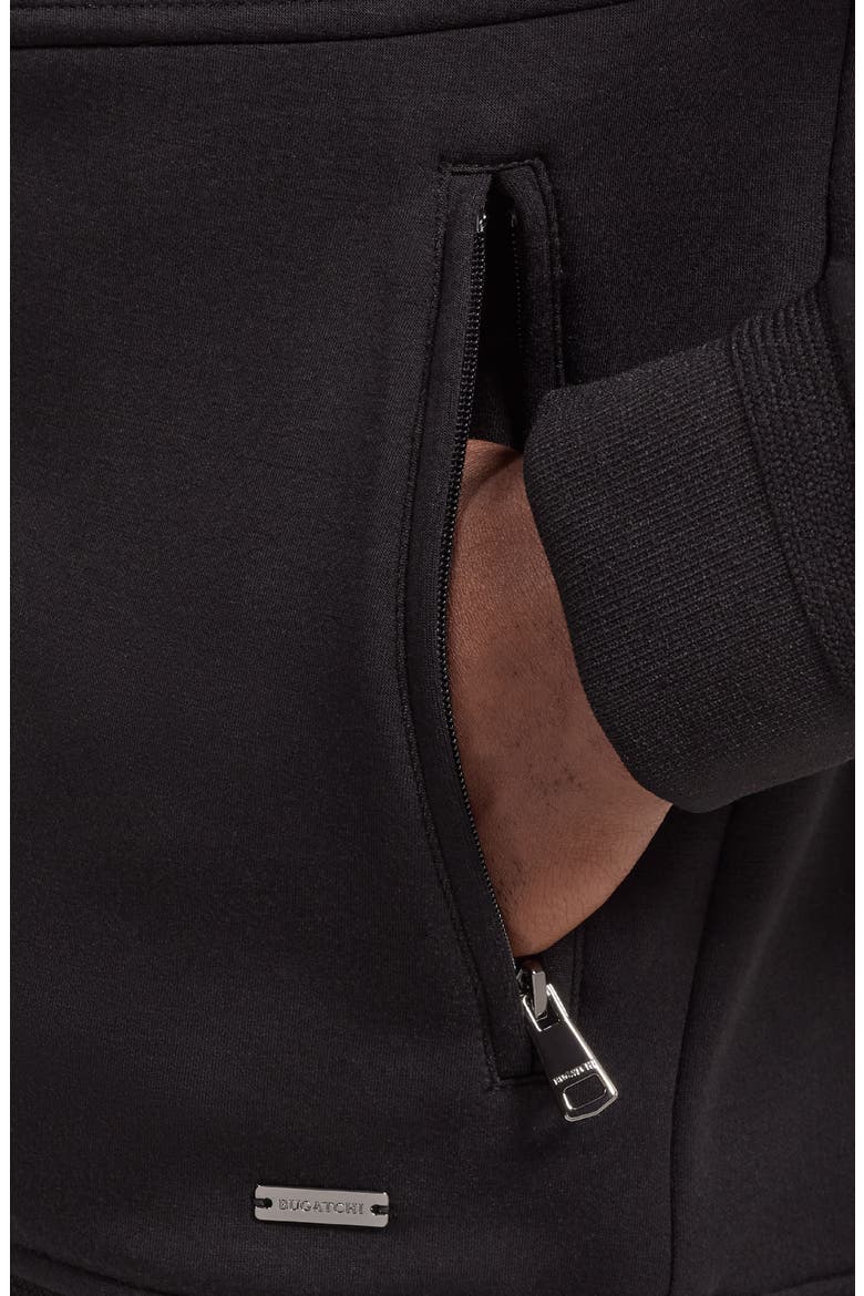 Soft Touch Full Zip Hoodie, Alternate, color, BLACK