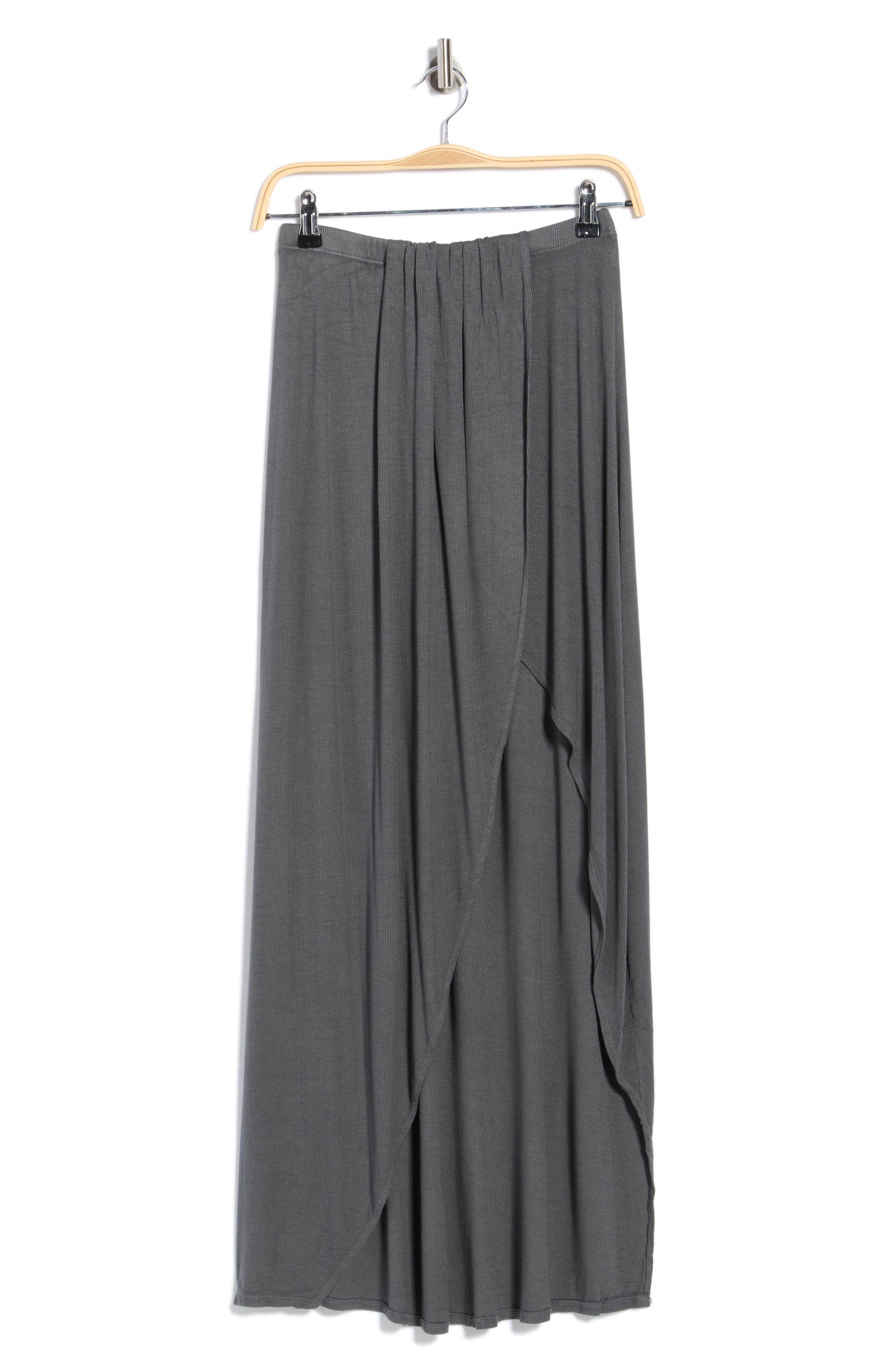 GO COUTURE Gathered Maxi Skirt