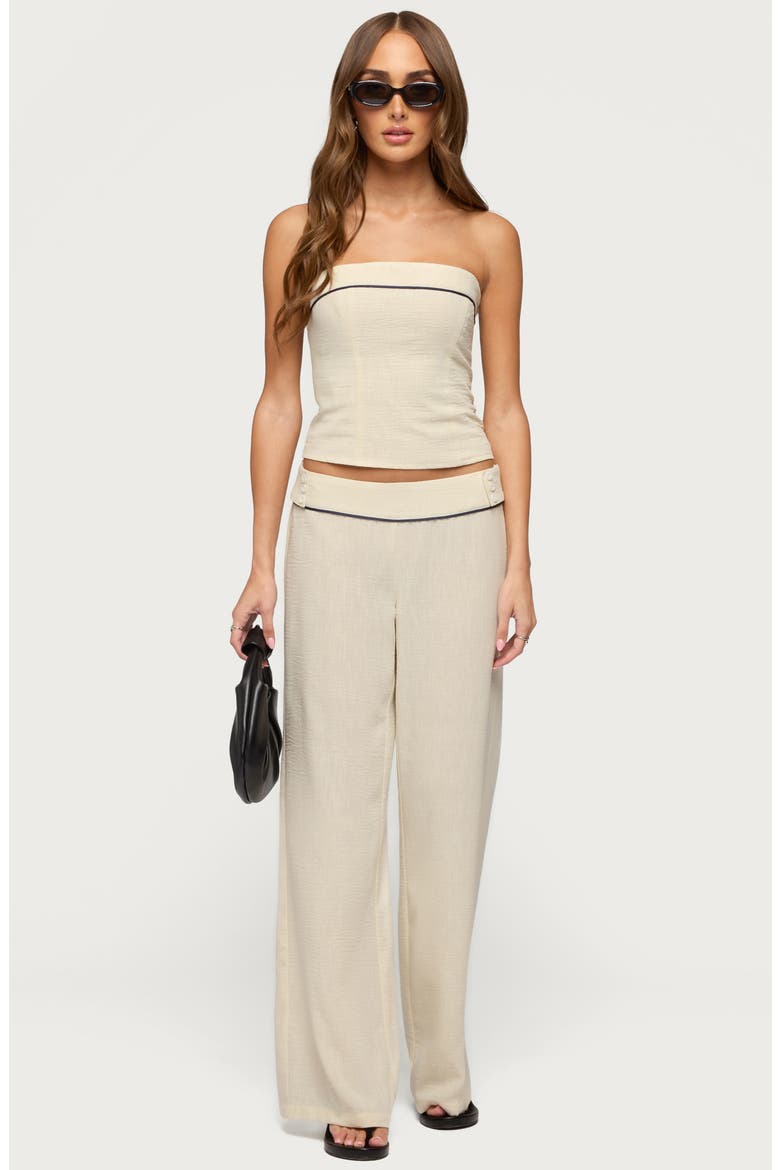 Dorine Strapless Bandeau Top, Alternate, color, CREAM