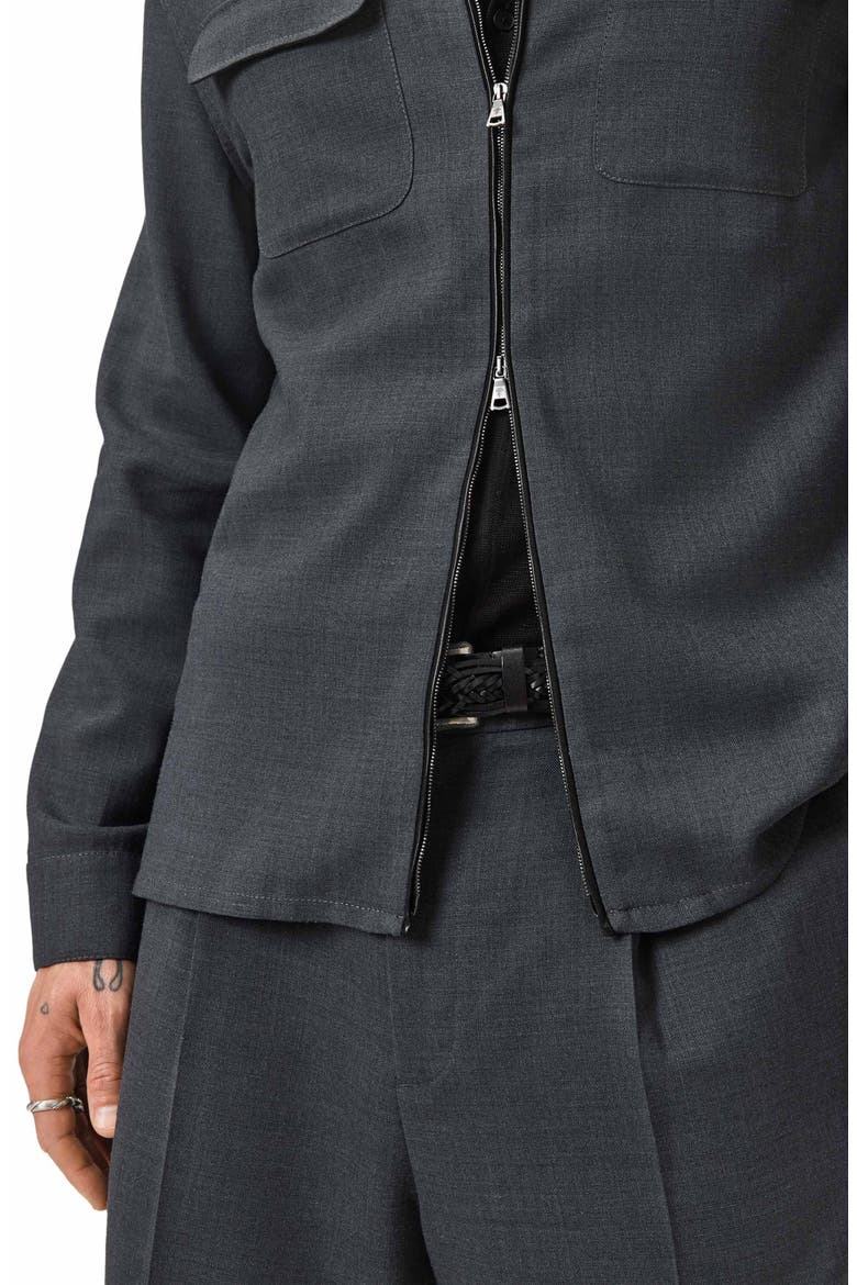 Julio Zip-Up Shirt Jacket, Alternate, color, CHARCOAL