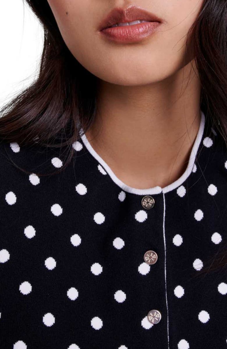 maje Fancy knit cardigan, Alternate, color, 