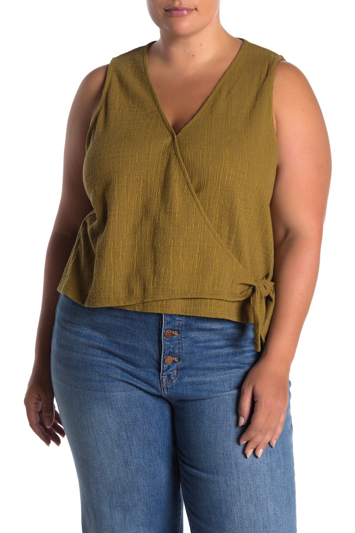 Madewell Texture & Thread Wrap Tie Tank Top (Women) | Nordstromrack