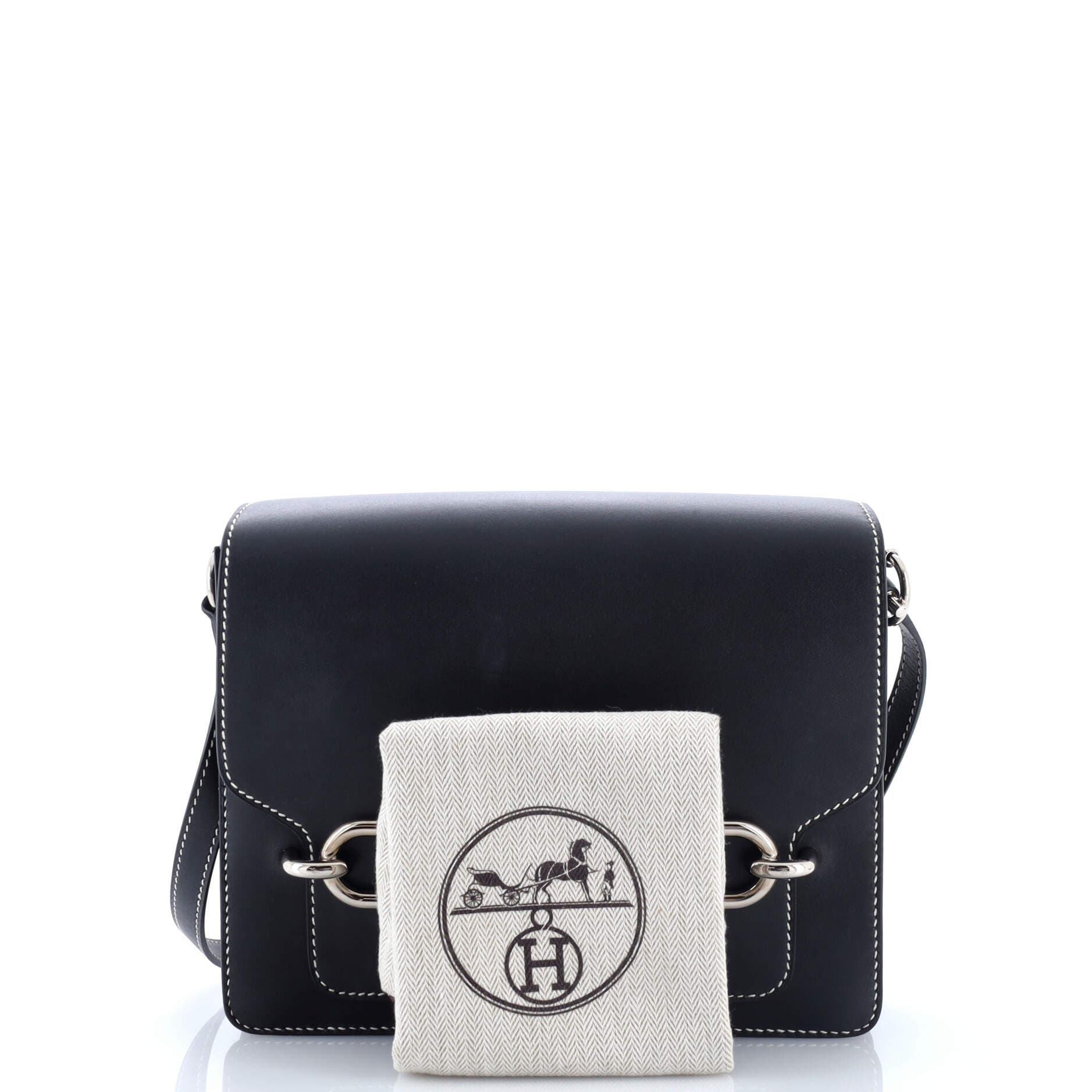 Pre-Owned Hermes Roulis Bag Sombrero 23, Alternate, color, Noir