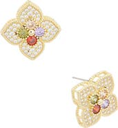 Juvell Cubic Zirconia Clover Stud Earrings