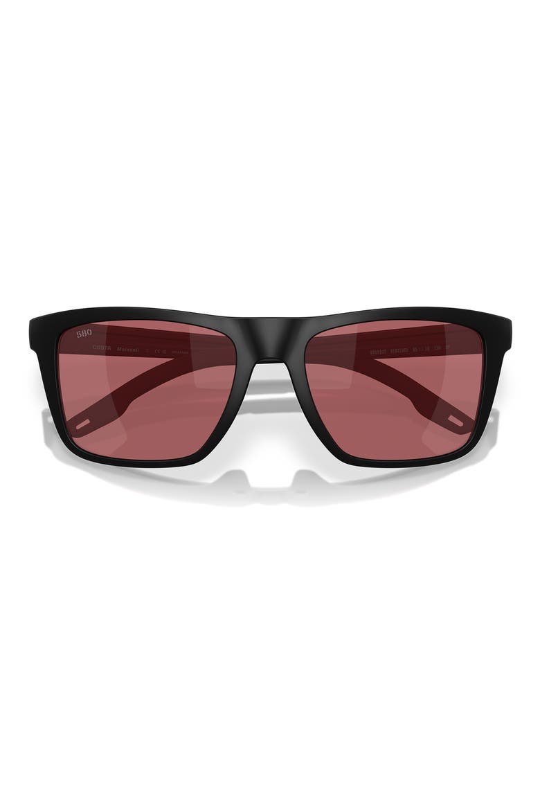 Mainsail 55mm Sunglasses, Alternate, color, MATTE BLACK / ROSE
