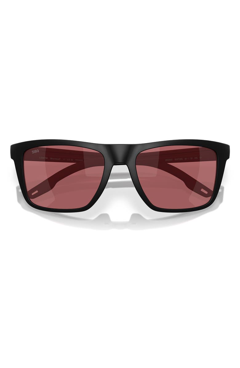 Costa Del Mar Mainsail 55mm Sunglasses, Alternate, color, Matte Black / Rose