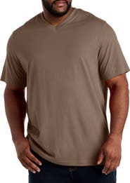 Harbor Bay by DXL Big & Tall Moisture-Wicking Jersey V-Neck T-Shirt