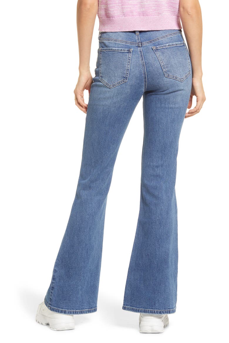 Flare Jeans, Alternate, color, FADED BLUE WASH