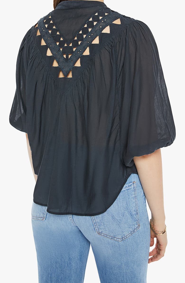 MOTHER The V-Yoke Cotton Blend Shirt, Alternate, color, Trifecta