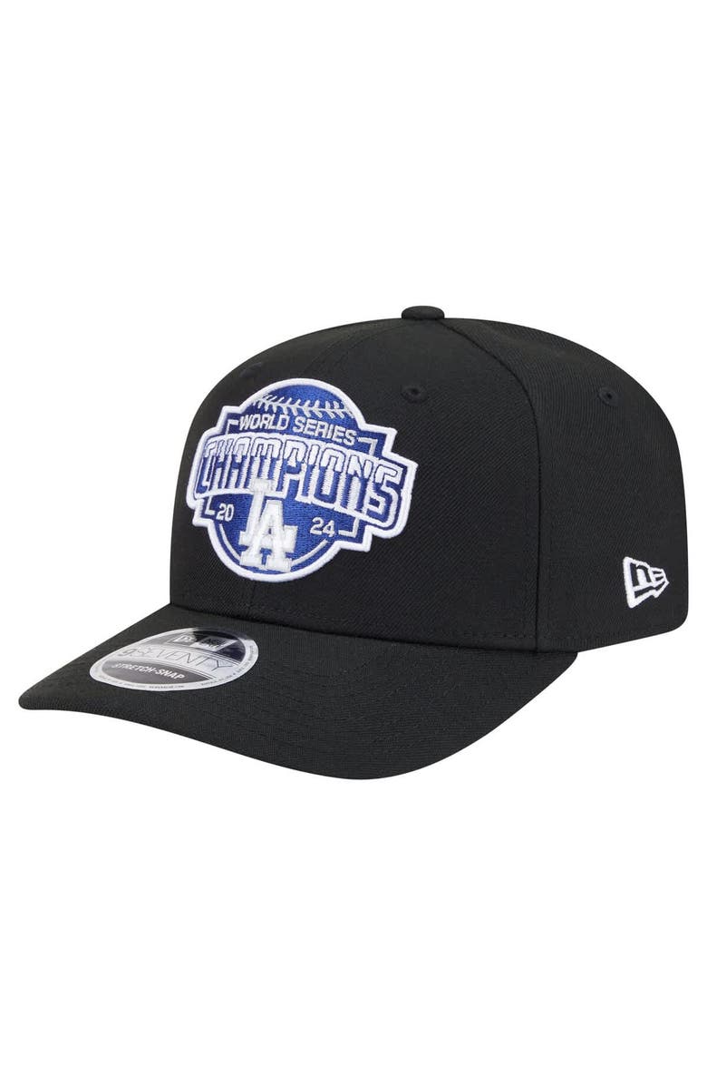 New Era Men's New Era Black Los Angeles Dodgers 2024 World Series Champions 9SEVENTY Adjustable Hat, Main, color, Black