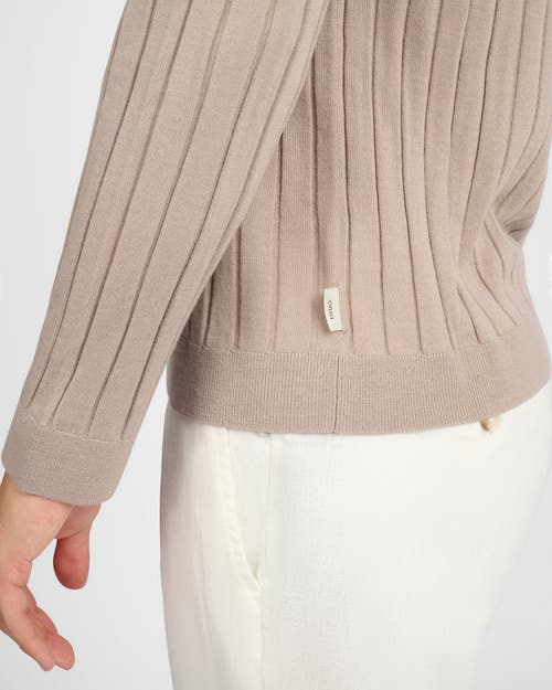Onia Extra Fine Merino Wool Johnny Collar Polo In Brown