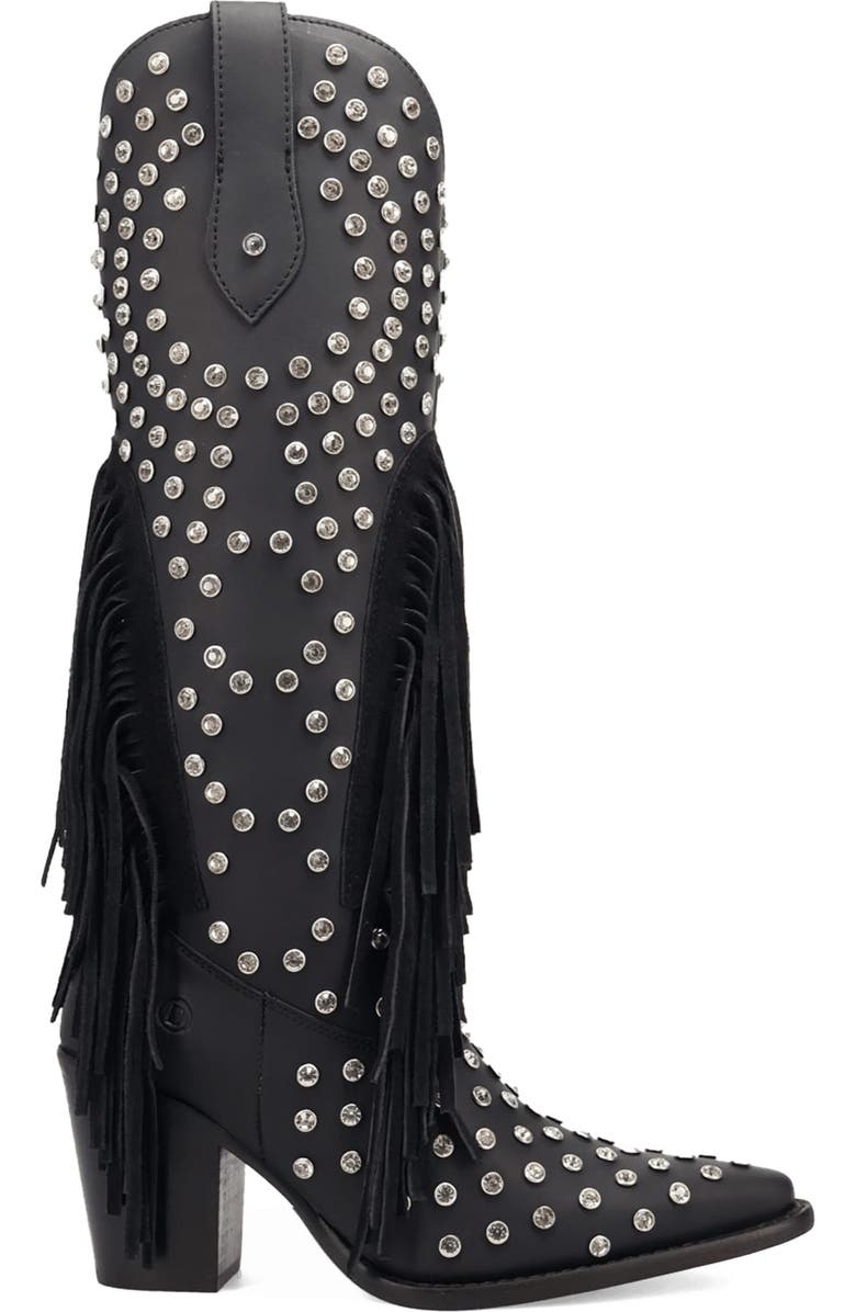 Dingo Show Pony Fringe
Rhinestone Western Boot, Alternate, color, Black