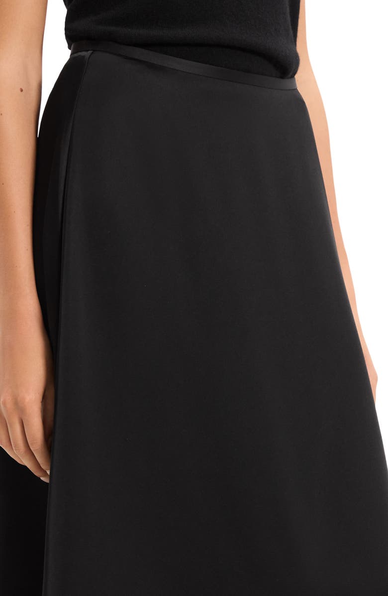 Theory Bias Cut Maxi Skirt, Alternate, color, Black