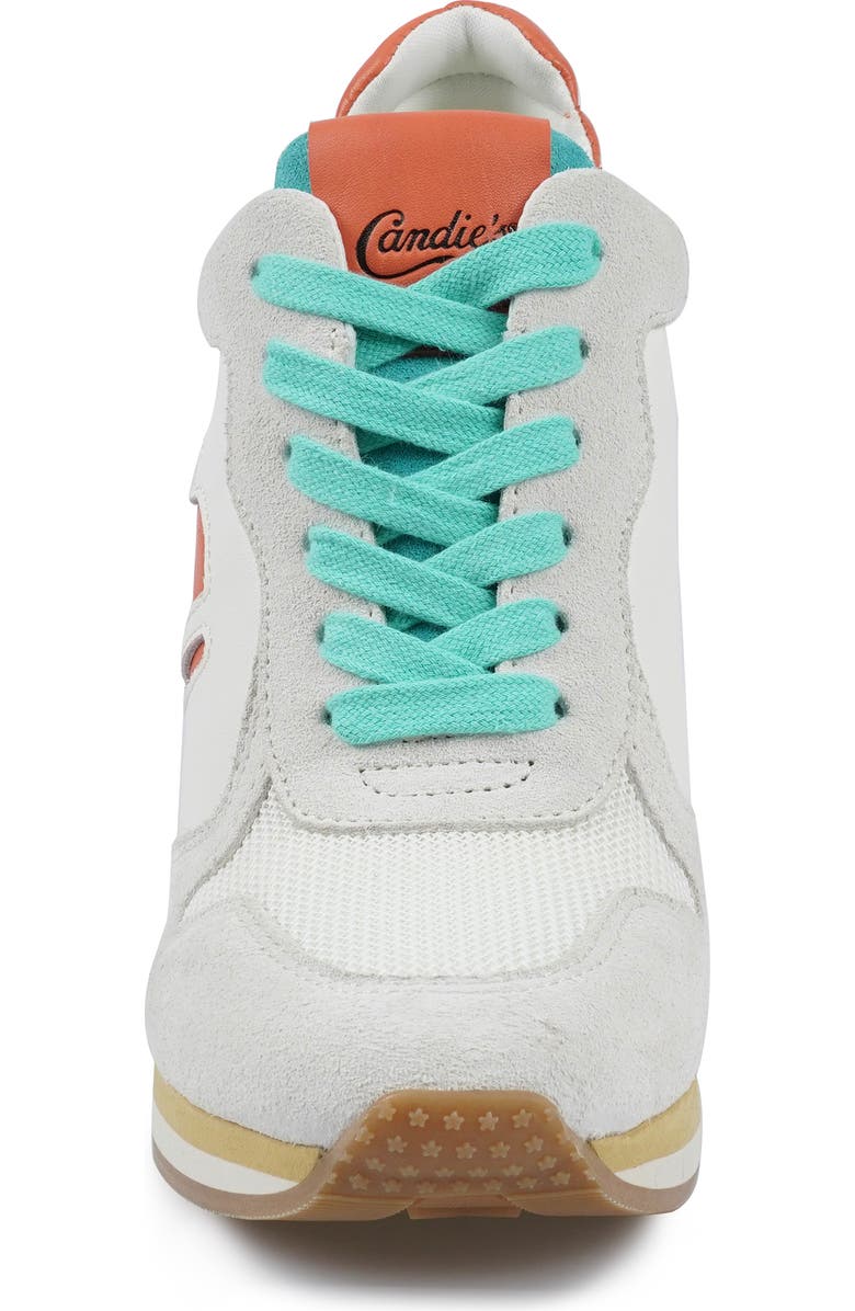 Candie's Percy Platform Pump, Alternate, color, Grey Multi