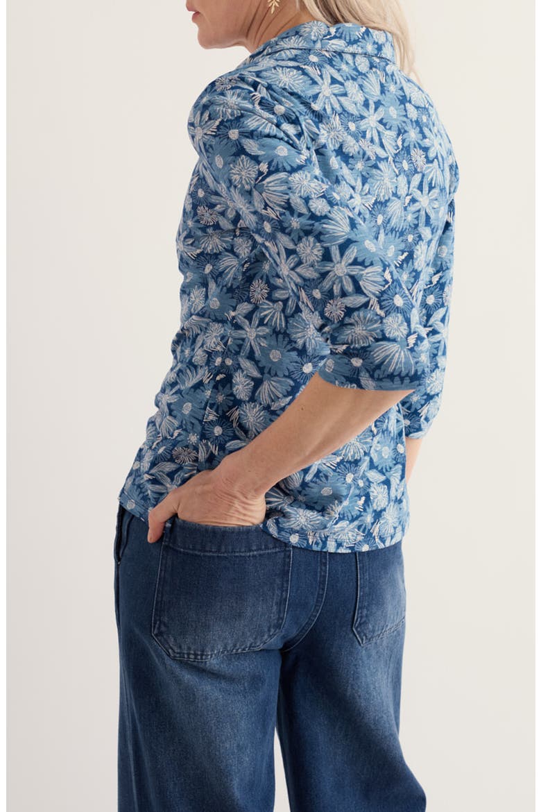 Wavecrest Organic Cotton Top, Alternate, color, SKETCHBOOK BLOOMS MARINE