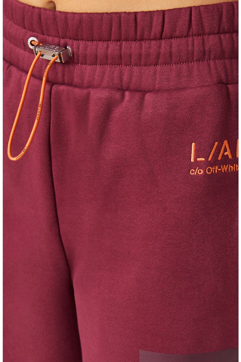 Bungee Wide Leg Sweatpants, Alternate, color, BURGUNDY