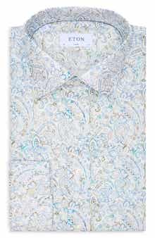 Classic Fit Paisley Cotton & Lyocell Dress Shirt