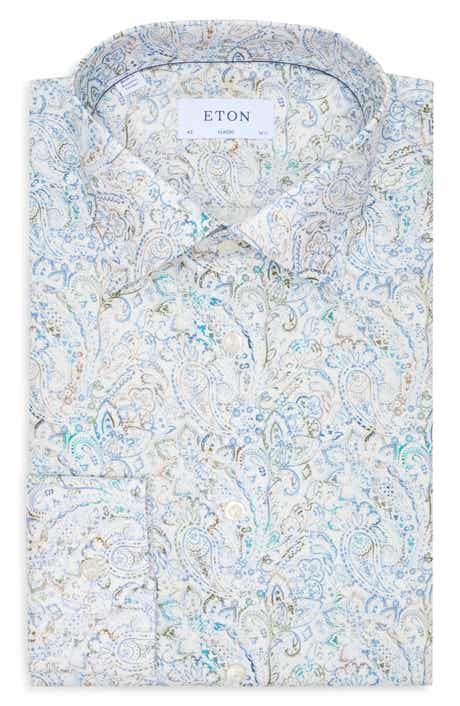 Classic Fit Paisley Cotton & Lyocell Dress Shirt