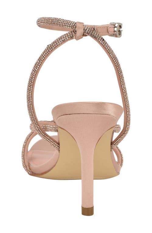 Guess Merlota Ankle Strap Sandal In Light Pink