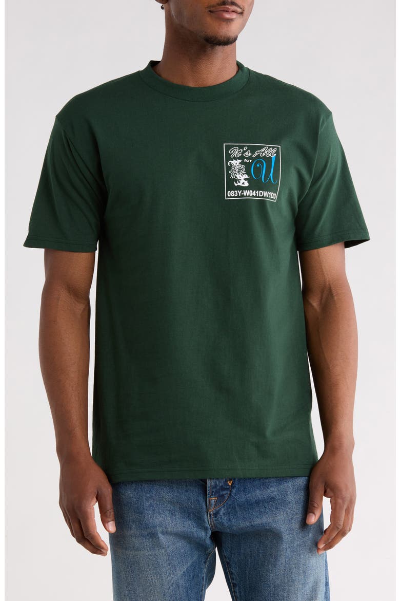 It's All For You T-Shirt, Main, color, FOREST GREEN