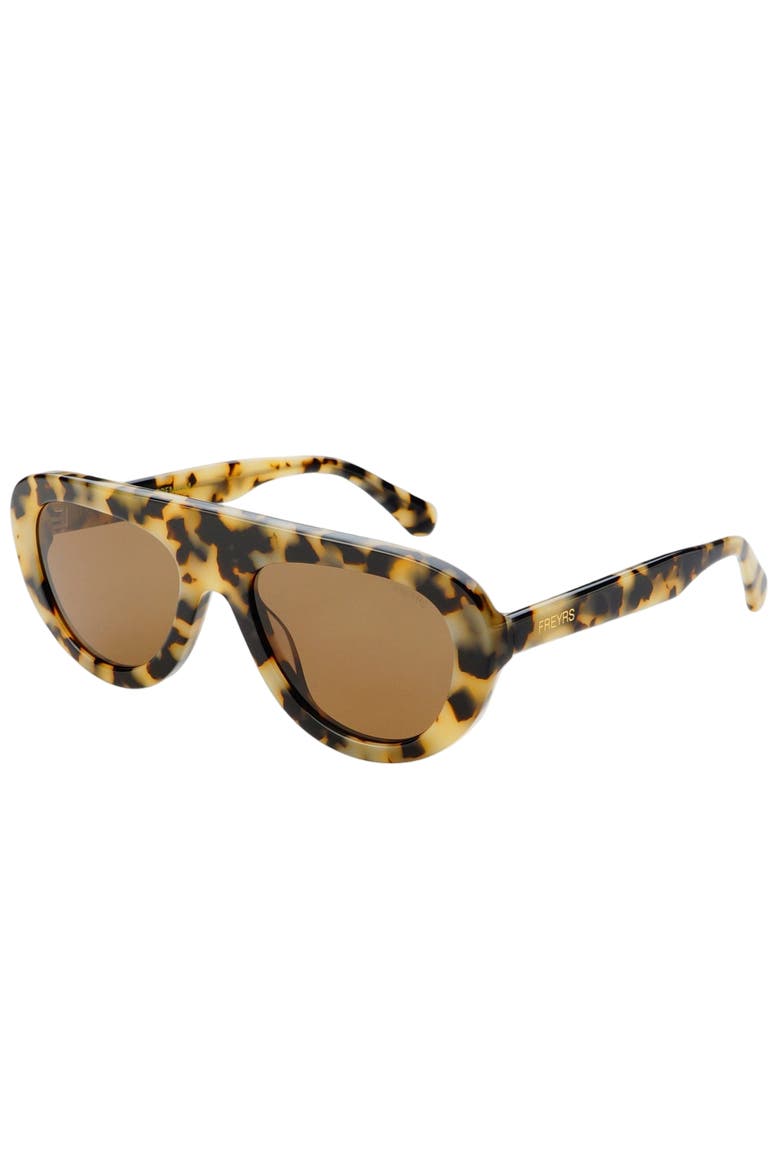 Jetsetter Aviator Sunglasses, Alternate, color, Milky Tortoise