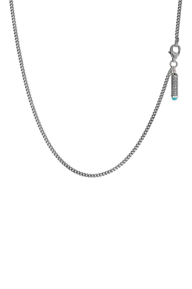 Men's Sterling Silver Curb Chain Necklace, Alternate, color, SILVER