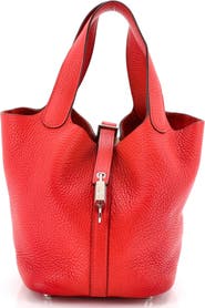 Pre-Owned Hermes Picotin Lock Bag Clemence PM
