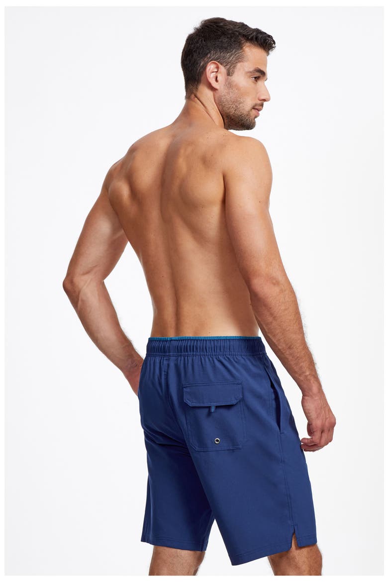 Beach Vibe 9" swim shorts, Alternate, color, NAVY PETROL