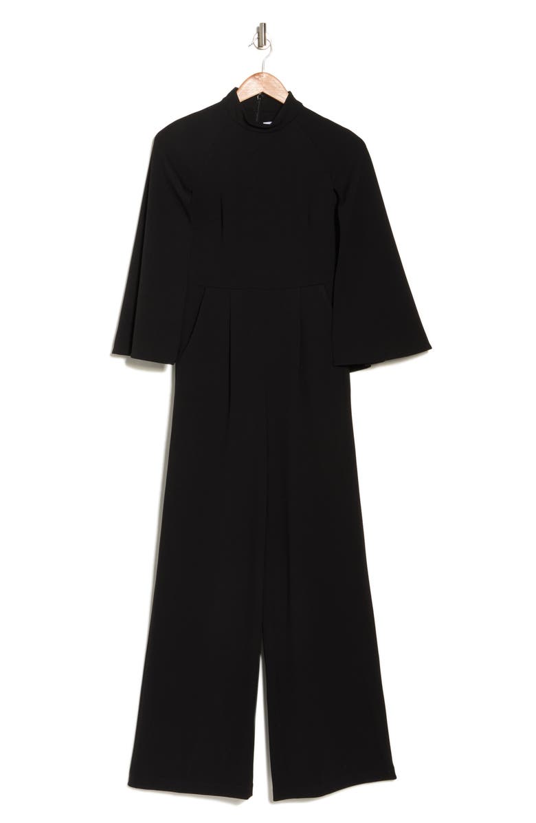 Calvin Klein Cape Sleeve Scuba Crepe Jumpsuit, Alternate, color, 