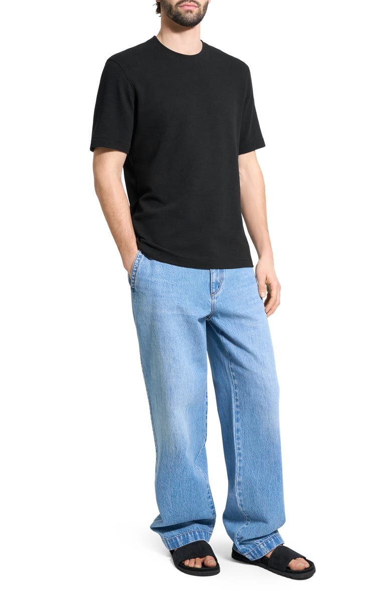 Theory Delroy Studio Textured T-Shirt, Alternate, color, Black