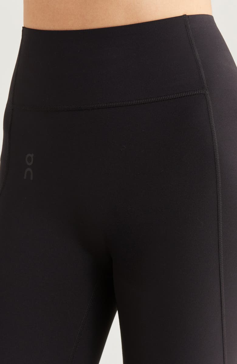 On Studio High Waist Bike Shorts, Alternate, color, Black