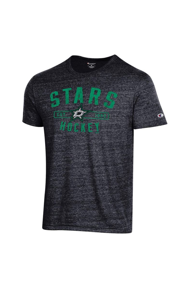 Champion Men's Champion Black Dallas Stars Tri-Blend T-Shirt, Alternate, color, 