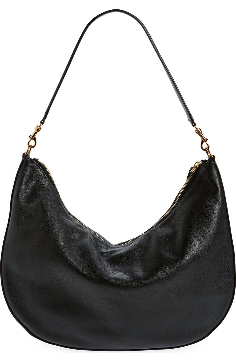 Mansur Gavriel Swing Leather Hobo Bag, Alternate, color,