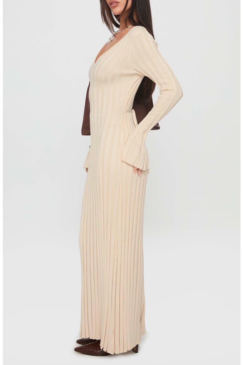 Gratuita Long Sleeve Maxi Sweater Dress, Alternate, color, CREAM
