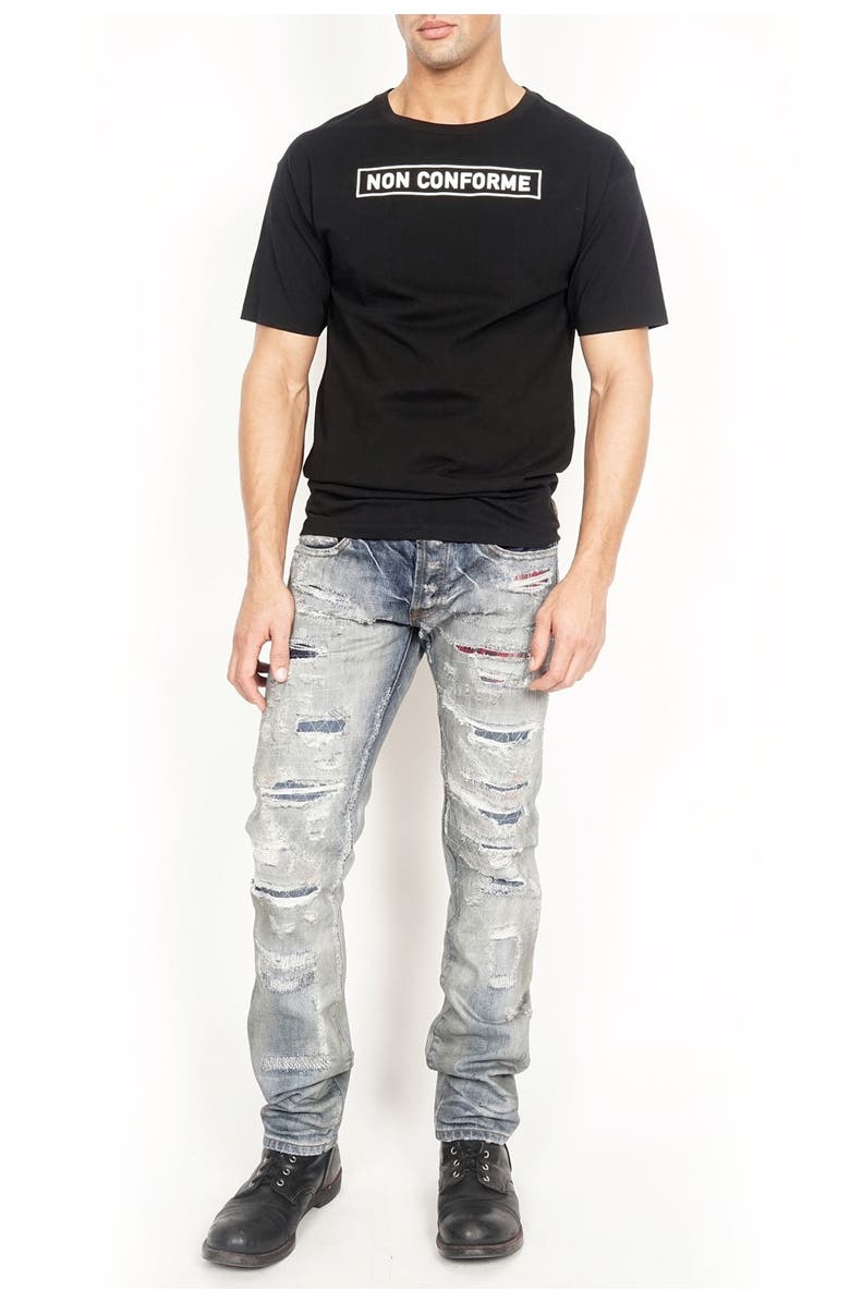 Cult of Individuality Greaser Slim Straight Jeans, Alternate, color, 