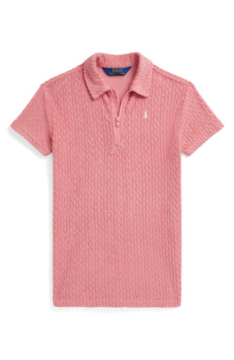 Kids' Cable French Terry Polo (Toddler & Little Kid)