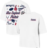 '47 Women's '47 White New England Patriots Collage Script Reed City T-Shirt