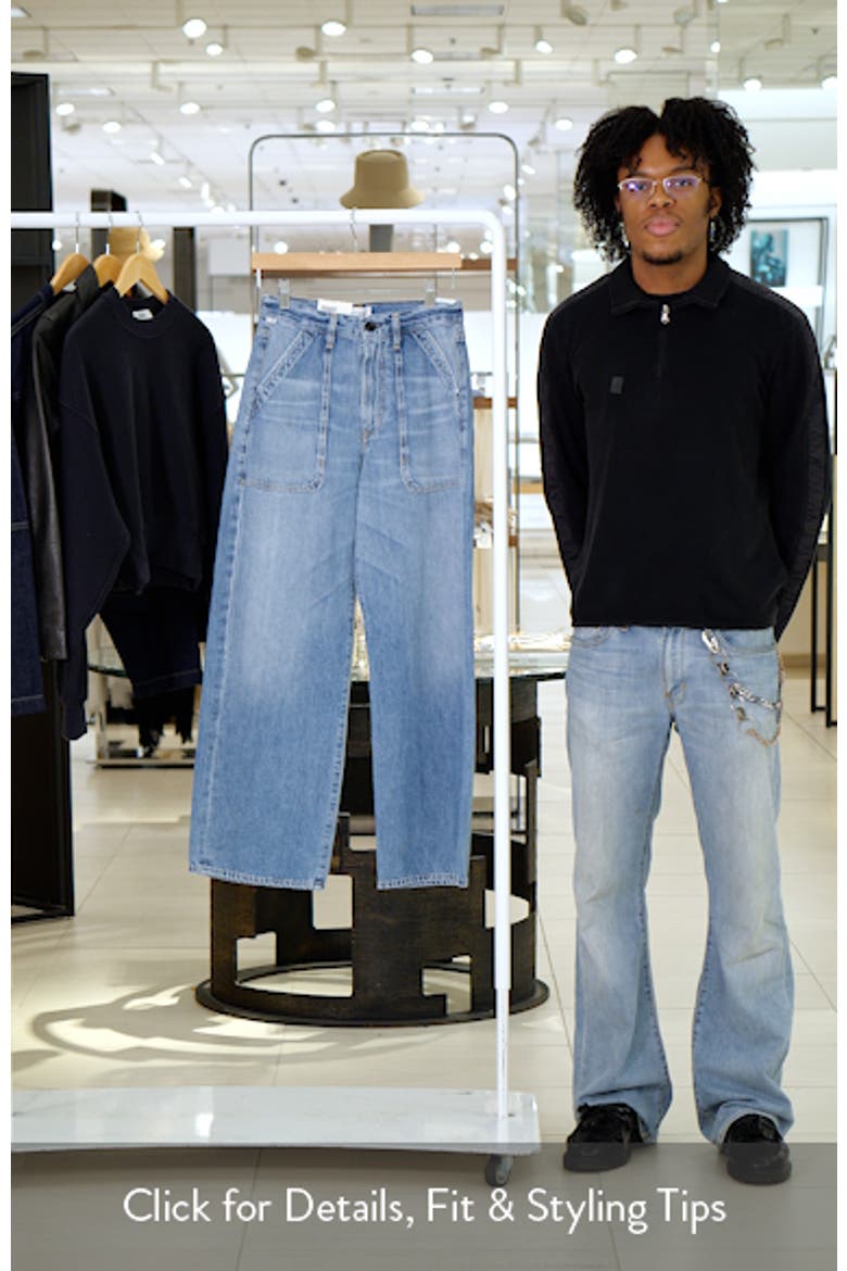 Ayla High Waist Baggy Wide Leg Utility Jeans video